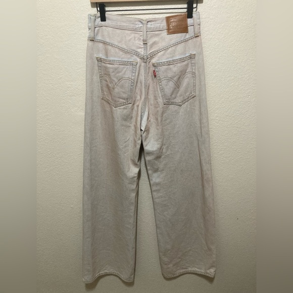 Levi’s Ribcage Wide Leg Jeans in Fairy Dust Dreams Light Wash Size 27 - Picture 3 of 8